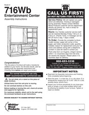 Whittier Wood Products 716Wb Instrucciones Para Armar