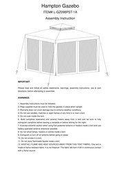 Hampton L-GZ098PST-1A Instrucciones De Montaje