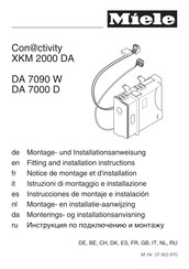 Miele Conactivity XKM 2000 DA Instrucciones De Montaje E Instalación