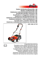 Grizzly ERV 1801-37 ZV Traducción Del Manual De Instrucciones Original