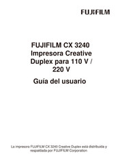 Fujifilm CX 3240 Guia Del Usuario