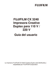 FujiFilm CX 3240 Guia Del Usuario