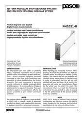 Paso PM2021-B Instrucciones De Empleo
