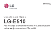 LG E510 Guia De Inicio Rapido