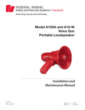 Federal Signal A12W Serie Manual De Instalación Y Mantenimiento
