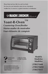 BLACK&DECKER Home Toast-R-Oven TRO701T Manual De Instrucciones