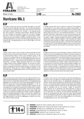 Italeri Hurricane Mk.1 Manual De Instrucciones