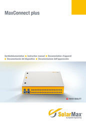 Sputnik Engineering SolarMax MaxConnect plus Documentación Del Dispositivo