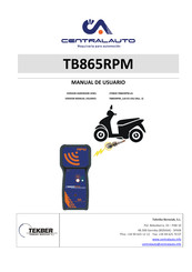 TEKNIKA BEREZIAK TB865RPM Manual De Usuario