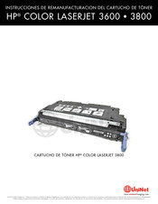 HP Color LaserJet 3800 Instrucciones De Remanufacturacion