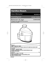 Hamilton Beach 67900 Manual Del Usuario