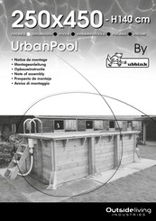 Outside Living Industries UrbanPool 250x450 - H140 Prospecto De Montaje