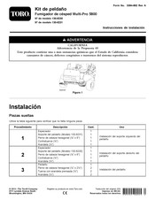 Toro Multi-Pro 5800 Instrucciones De Instalación