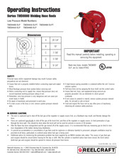 Reelcraft TWD8000 Serie Instrucciones De Operación