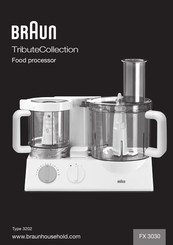 Braun TributeCollection FX 3030 Manual De Instrucciones