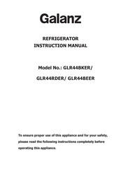 Galanz GLR44BEER Manual De Instrucciones