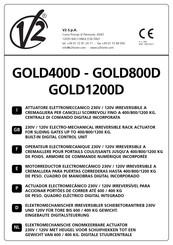 V2 GOLD1200D Manual Del Usuario