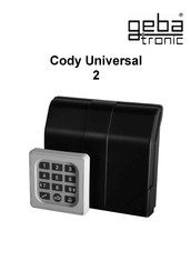 Geba Tronic Cody Universal 2 Manual Del Usuario