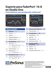 PRESONUS FaderPort 16-8 Manual Del Usuario