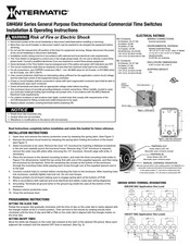 Intermatic Grasslin GM40AV Serie Instrucciones De Instalación Y Funcionamiento