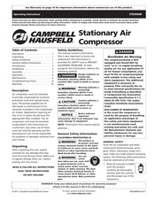 Campbell Hausfeld VT636600 Instrucciones De Operación