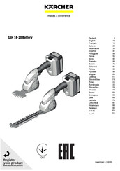 Kärcher GSH 18-20 Battery Manual De Instrucciones