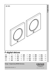 Grohe F-digital deluxe 36359000 Manual De Instrucciones