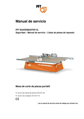 PFT BOARDMASTER XL Manual De Servicio