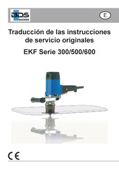 BDS Maschinen EKF 500 Serie Traducción De Las Instrucciones De Servicio Originales