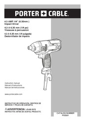 Porter Cable PCE201 Manual De Instrucciones