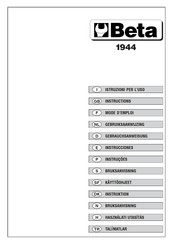 Beta 1944 Manual De Instrucciones