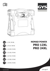 GYS NOMAD POWER PRO 12XL Manual De Instrucciones