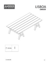 Maisons Du Monde LISBOA 186620 Manual De Instrucciones