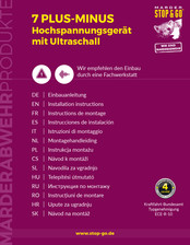 STOP&GO 7 PLUS-MINUS Instrucciones De Instalación