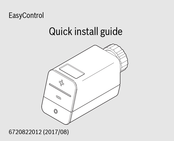 Bosch EasyControl BO RT10-RF Guía De Instalación Rápida