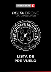 Kaiser Baas DELTA DRONE KBA15007 Manual De Instrucciones