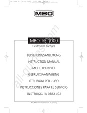 MBO TG 1000 Instrucciones Para El Servicio