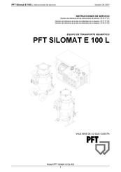 PFT SILOMAT E 100 L Instrucciones De Servicio