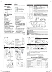 Panasonic CZ-RWSC3 Instrucciones De Instalación