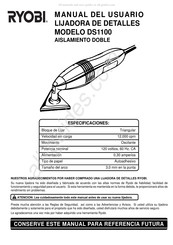 Ryobi DS1100 Manual Del Usuario