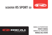 RIEJU RS Sport 50 Manual Del Propietário