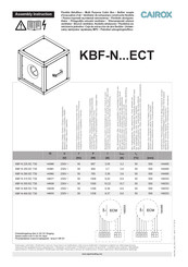 CAIROX KBF-NECT Serie Instrucción De Montaje