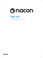 Nacon GM-105 Manual Del Usuario