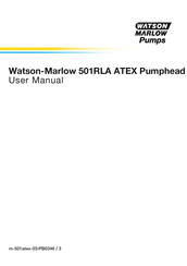 Watson Marlow Pumps 501RLA ATEX Manual Del Usuario