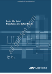 Allied Telesis Rapier 48w Guía De Instalación Y Seguridad