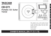 Tascam CD-GT1 El Manual Del Propietario