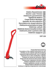 Grizzly ERT 230 Traducción Del Manual De Instrucciones Original