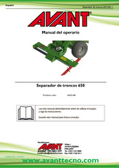 AVANT A443168 Manual Del Operario