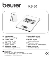 Beurer KS 80 Instrucciones Para El Uso