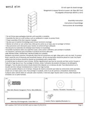 West Elm 9437369 Instrucciones De Ensamblaje